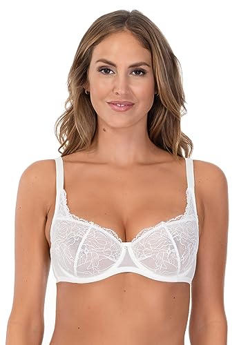 Soutien-Gorge Non Rembourré Rosme Lingerie Pearl Grand Bonnet Respirant Sans Mousse