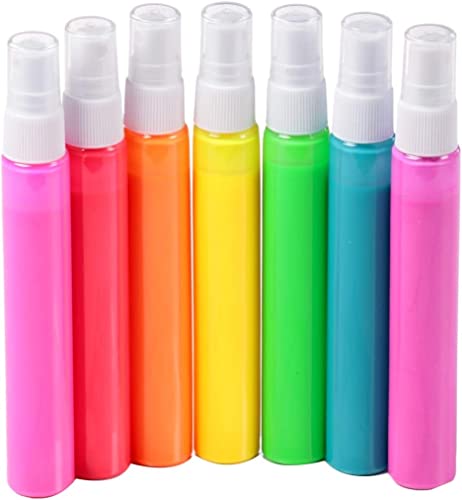 Tulip Fabric Paint, Permanent Spray on Paint Set, 7 Pack Neon