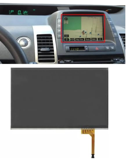 7.3inch Touch Screen Digitizer LTA070B510F LTA070B511F LTA070B512F LTA070B513F for Toyota Prius Hybrid Sedan 2004-2009 86110-47210 86110-47220 New (Not LCD)