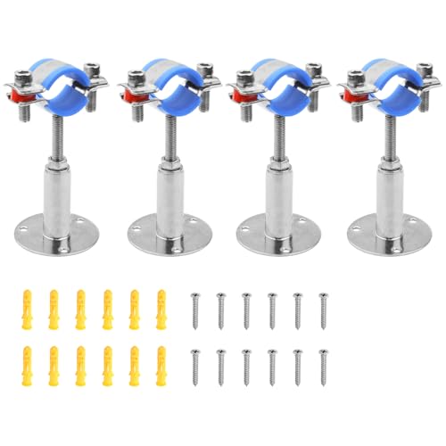YIDU69Q 4 Pcs 304 Stainless Steel Wall Ceiling Mount Pipe Support for NB 1