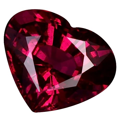 Grenat rhodolite en taille coeur 1.16 ct le cadeau idéal pour créer un bijou unique