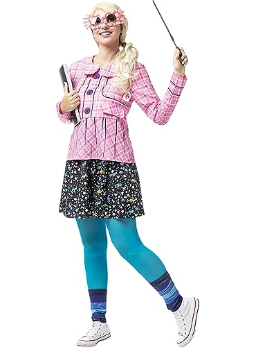 Funidelia | Disfraz de Luna Lovegood para mujer Luna Lovegood, Harry Potter, Hogwarts - Disfraz para adultos y divertidos accesorios para Fiestas, Carnaval y Halloween - Talla M - Rosa