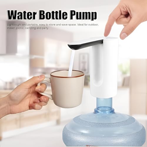 Image of Oblivion Automatic Water Dispenser Pump | Portable Wireless Water Pump with Rechargeable Battery | Mini Drinking Water Pump for Bottles | Low Noise, Easy to Use, USB Charging (Pack of 1)