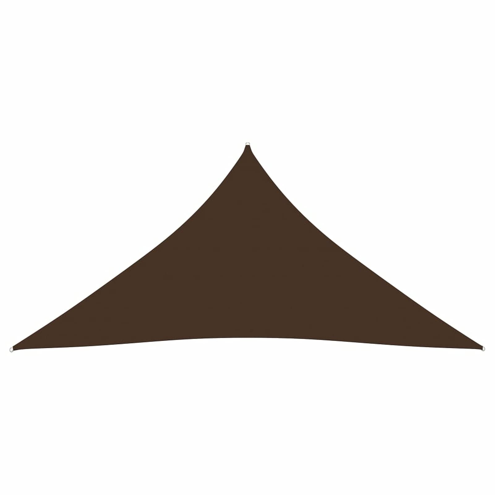 Parasole a Vela Oxford Triangolare 5x6x6 m Marrone,Tenda a Vela Impermeabile Rettangolare Vela Ombreggiante Parasole Protezione Raggi UV per Esterno Giardino terrazza