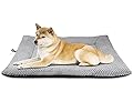Onarway Washable Dog Bed Mat, Fleece Fluffy Warm Dog Bed Blanket for Puppies, Dogs, and Cats Sleeping, Size 91×58cm Sherpa Dog Crate Mattress for Small and Medium Pets