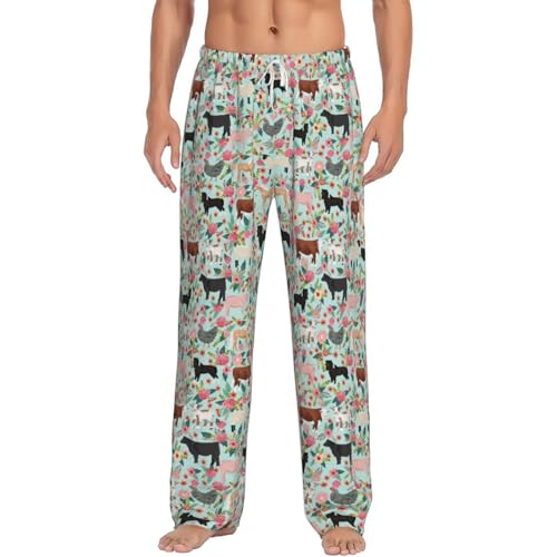 Pantalon pyjama homme léger contre la chaleur nocturne vêtement de nuit