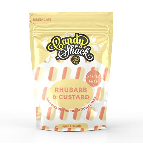Candy Shack | Sugar Free Rhubarb and Custard 120g