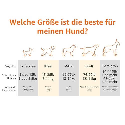 Amazon Basics Kühlendes erhöhtes Hund Haustierbett, M, Grau, L 110 x B 65 x H 19 cm