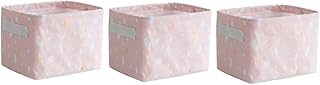 minkissy 3 Pçs Recipiente De Armazenamento De Mesa Cesta De Armazenamento De Algodão Cesta De Armazenamento De Pano Cesta De Armazenamento De Artigos Diversos Recipiente De Armazenamento