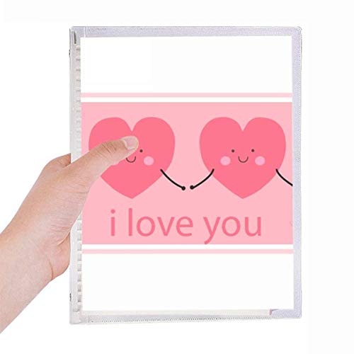 Cahier Saint-Valentin rose aux motifs cœurs pour célébrer l'amour et vos doux souvenirs