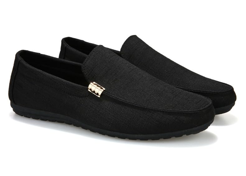Men's Comfortable Slip-On Loafers – Lightweight & Breathable Fabric, Outdoor & Business Casual Dress Shoes