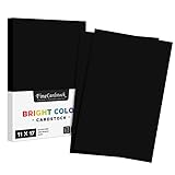 Premium Color Card Stock Paper | 50 Per Pack | Superior Thick 65-lb Cardstock, Perfect for School Supplies, Holiday Crafting, Arts and Crafts | Acid & Lignin Free | Eclipse Black | 11 x 17