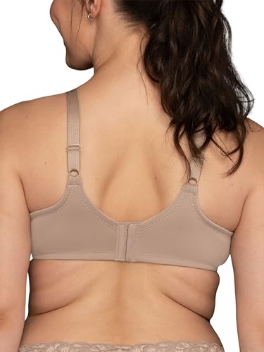 Image of Vanity Fair Women's Full Figure Beauty Back Smoothing Bra with Lace, 4-Way Stretch Fabric, Lightly Lined Cups up to DD