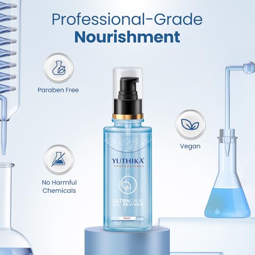 Image of Yuthika Professional Ultra Care Oil Reviver 100ml, Advanced Hair Repair Oil, Hair Oil for Dry and Frizzy Hair