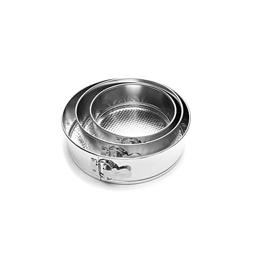 Fox Run Springform Pan Set, Tin-Plated Steel, 3-Piece