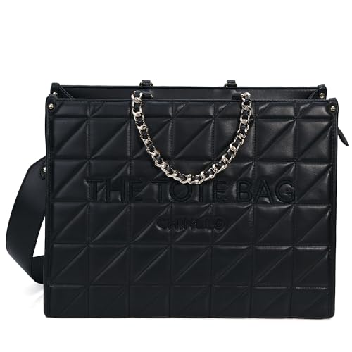 Image of Chinllo Laptop Tote Bag for Women Top Handle Satchel Purse and Handbags Work Compartment with Shoulder Strap