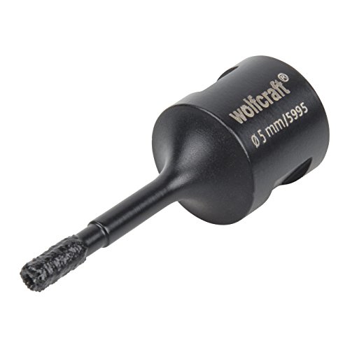 wolfcraft Broca de perforación con diamante "Ceramic" para amoladoras angulares I 5995000 I Para la instalación de sujeciones de grifería y pasamuros para cables en azulejos y baldosas