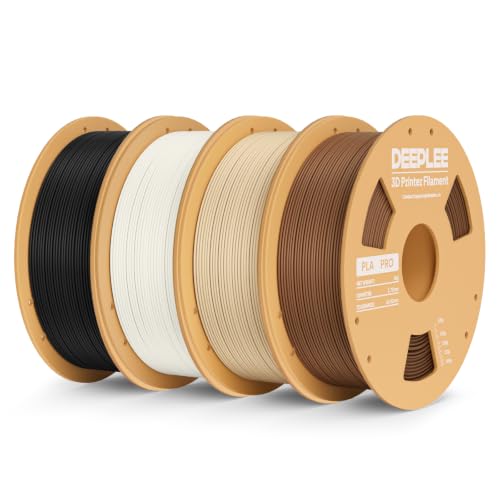 DEEPLEE PLA Pro Filament Black/White/Beige/Brown 4kg