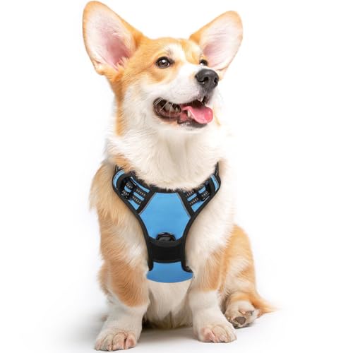 Image of Eagloo Dog Harness for Medium Sized Dogs, No Pull Vest with 2 Leash Clips