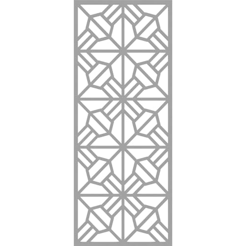 Image of 15 3 /8 inchW x 39 3 /8 inchH x 3 /8 inchT Auburn Decorative Fretwork Wall Panels in Architectural Grade PVC