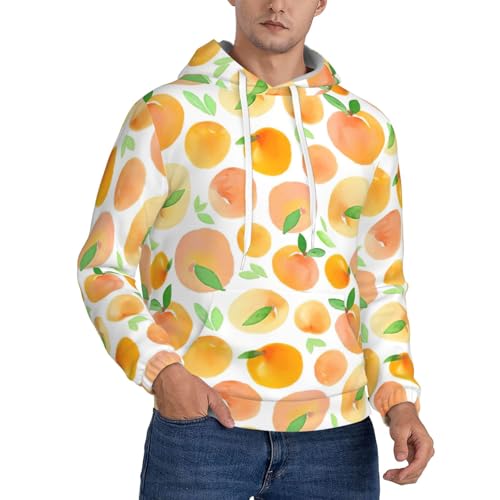 Sweat à capuche imprimé pêche EdWal homme en polyester résistant avec poche kangourou douce