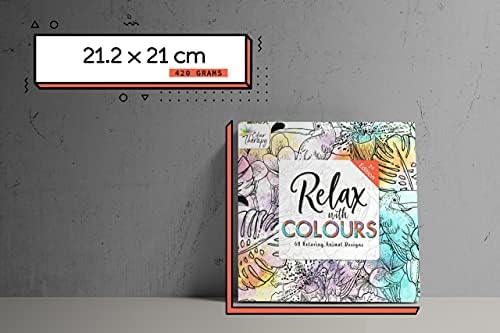 Styloo Adult Colouring Books, Set of 3 Books, 180 Designs  Animal, Floral, and Pattern Illustrations  Mindfulness and Relaxing Drawing Pad - Series 1