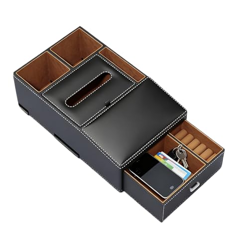 Boîte de rangement accoudoir de voiture récipient console centrale pour téléphone et clés