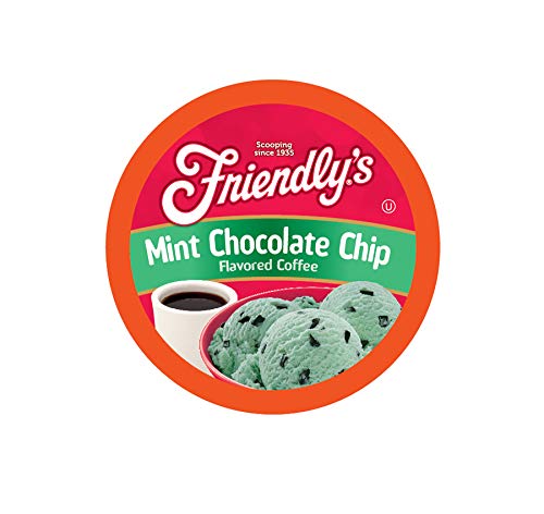 Friendly's Chocolate Mint Flavored Coffee Pods for Keurig K Cup Brewers, Mint Chocolate