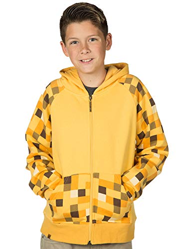 JINX Minecraft Big Boys' Ocelot Premium Zip-Up Hoodie3