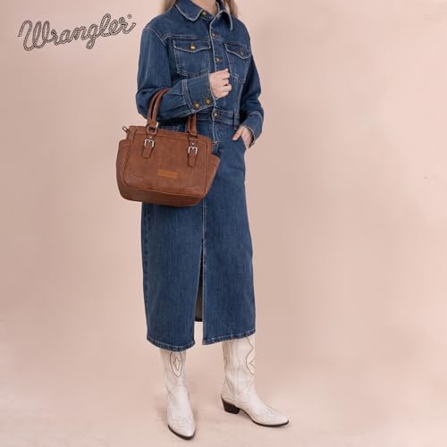 Montana West Wrangler Tote Bags for Women Medium Crossbody Purses Designer Top Handle Handbags2