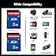INDMEM SD Card 2GB 2 Packs Class 4 MLC Secure Digital Flash Memory Card Camera Card