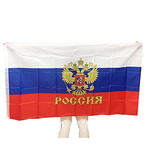 Tianbi Russia National Flag, Polyester Flag Banner for Indoor & Outdoor Use, 90 * 150cm, Blue & Red, Blue, White, Red, 90*150cm - Image 2