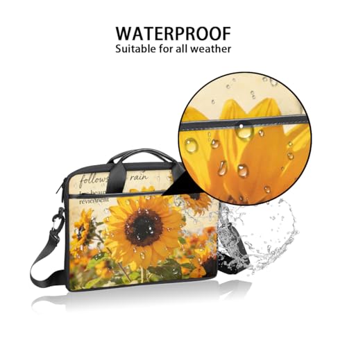 Bolso Retro de Laptop con Estampado de Flores miniatura 3