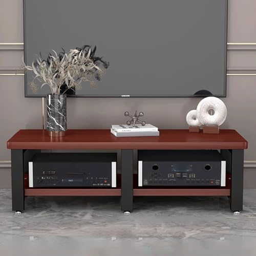 Soporte Altavoces de Madera E1 de 2 Capas en Color Marrón para Salón 2
