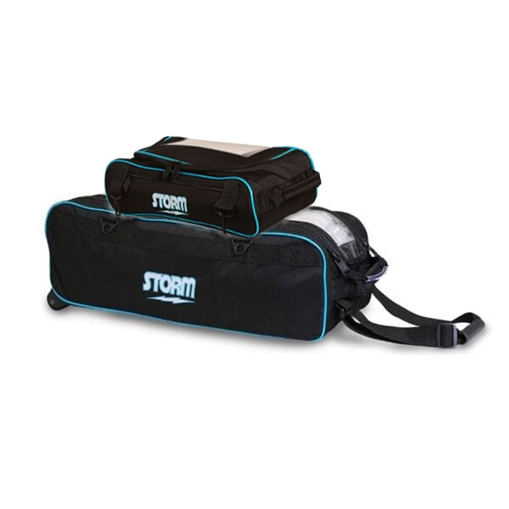 Storm Tournament 3 Ball Deluxe Tote Roller- Black/Blue