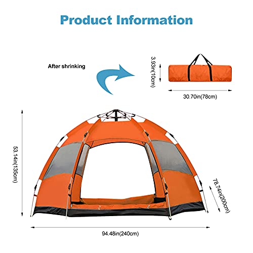 Carpa ergocar para camping dome impermeable para 4 personas miniatura 7