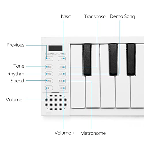 Btuty 88 Touches Pliable Piano Numérique Piano Clavier Électronique Portable Piano pour Piano Étudiant Instrument De… - Les Beatles, Paul McCartney, John Lennon, RIngo Starr, George Harrison Btuty 88 Touches Pliable Piano Numérique Piano Clavier Électronique Portable Piano pour Piano Étudiant Instrument De… – Image 6