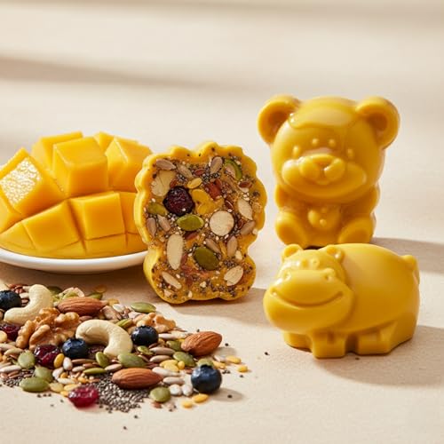 Image of HealthyCrave Cuisine Kids Choco Delight Mango | Mango Chocolate with Dry Fruits & Seeds | No Preservatives | School Tiffin Snack for Kids | 100g