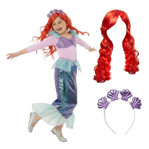 Morph Meerjungfrau Kostüm Mädchen, Meerjungfrauen Kostüm Mädchen, Halloween Kostum Kinder, Karneval Kostum Kinder, Fasching, M