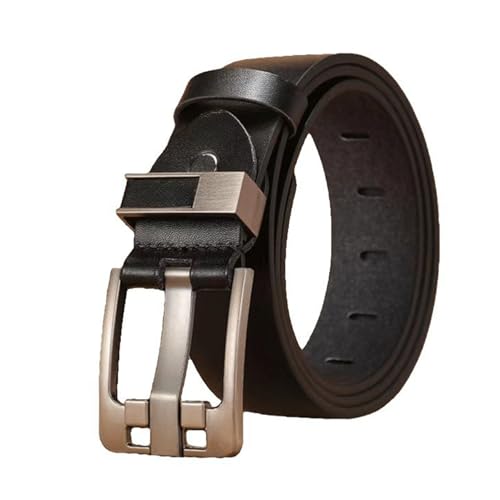 Vintage Belts 3.8cm Wide Pin Buckle Cowhide Men's Belts Adjustable Belts Perforated Belts Trim to Fit Men Belts
