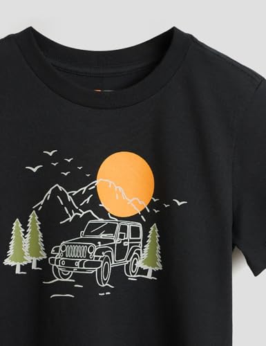 Image of Amazon Brand - Symbol Boys 100% Cotton Graphic Printed Half Sleeves T-Shirt | Age 6-14 Years
