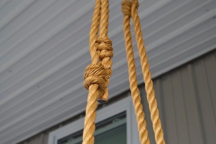 A&L Furniture Rope Kit for Amish-Made Swings and Swing Beds (8 Foot Ceiling Rope Kit)