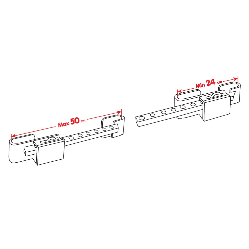Lampa 98568 Zanna Jumbo, lucchetto blocca-porte posteriore camion in acciaio temprato