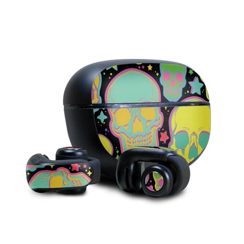 Image of Headphone Skin Compatible with Bose Ultra Open Earbuds - Candy Skulls - Premium 3M Vinyl Protective Wrap Decal Cover - Easy to Apply | Crafted in The USA by MightySkins