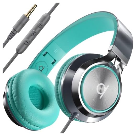 ARTIX® Cuffie con Filo e Microfono, Cuffie per Pc, Cellulare e Tablet, Cancellazione Rumore Attiva Bilanciata Cuffie con Cavo 3.5 mm, Headphones con controller volume Musica Alta Qualita CL750