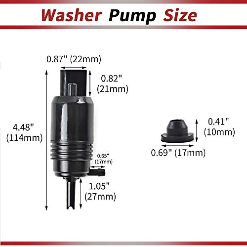 Otuayauto QWP136 Windshield Washer Pump - Replacement thumb #3