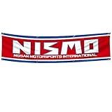 KasFlag Flag Banner NISSAN Motorsport 2x8ft Vibrat Color/HD printing/ 150D Polyster Banner Garage Decor For Man Cave