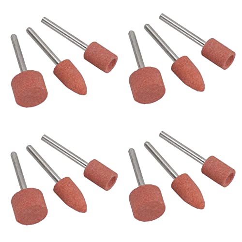 12pc Rotary Circular Grinding Sanding Wheel Set 9, 10, 15mm 3.17mm Mandrel