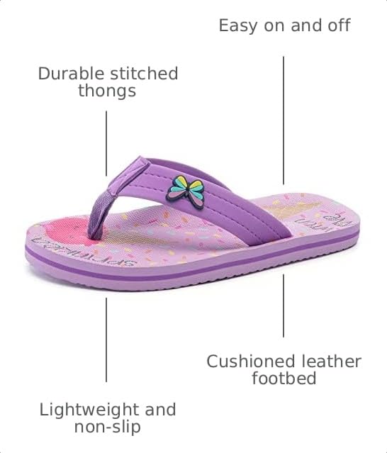 Image of Saidoteto Boys Girls Flip Flops Child Summer Slip-on Thong Sandals Beach Pool Water Shoes(Little /Big Kid)