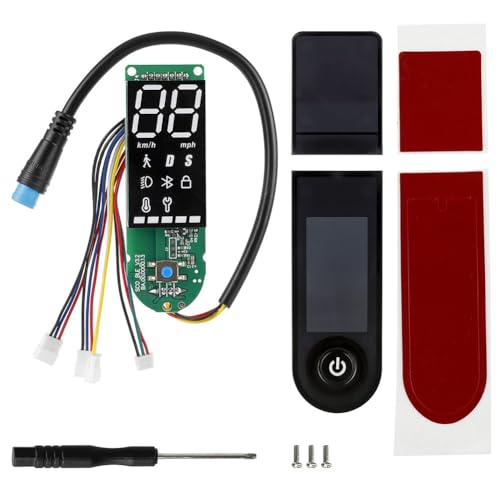 Moliuoly Kit de pantalla para scooter eléctrico con 4 núcleos de doble freno, placa Bluetooth y cubierta para Xiaomi M365/1S/PRO/PRO2/MI3